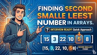 How to find the second smallest number in array in java #secondsmallestnumber #interviewquestions
