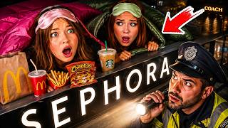 My Daughter's SECRET SLEEPOVER in a MALL! | Jordan Matter & Salish