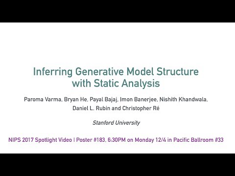 Inferring Generative Model Structure with Static Analysis (NIPS 2017)