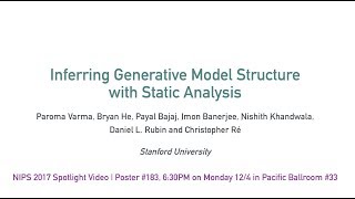 Inferring Generative Model Structure with Static Analysis (NIPS 2017)