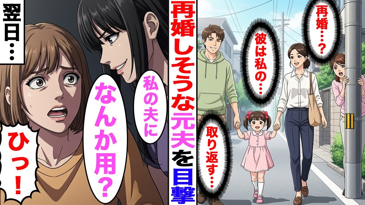 【漫画】再婚した元夫を取り返したい不倫嫁→元夫の家に押し掛けると再婚した嫁が出てきて…【スカッと】 【ママスカ】