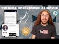 How to Make an Email Signature FREE in 5 Minutes! | For Teams &amp; Individuals