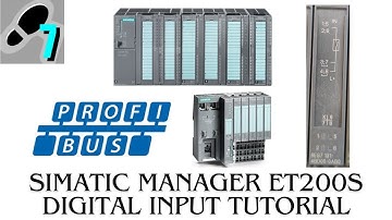 Siemens ET200S digital input wiring and configuration