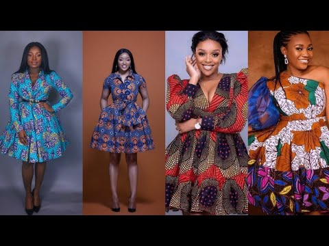 Check Out These Latest A-Shape Ankara Short Gowns for Cute Ladies |  Zaineey's Blog