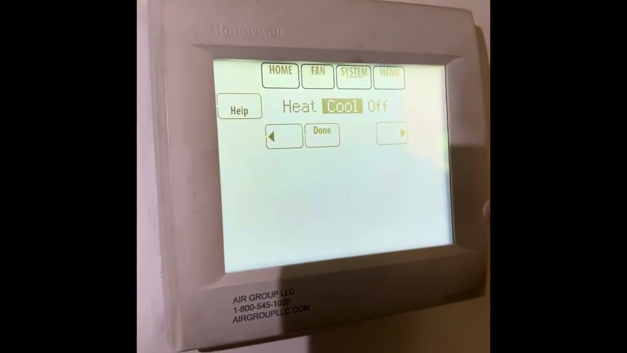 Fairfax thermostat instructions