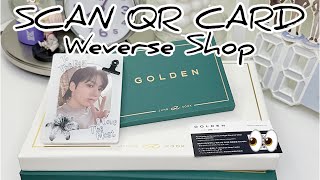 Cara SCAN QR CARD di weverse shop