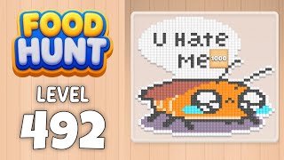 Food Hunt level 492 walkthrough solution 