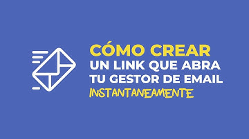 ✅ Cómo crear un enlace directo que abra el gestor de correo al hacer clic