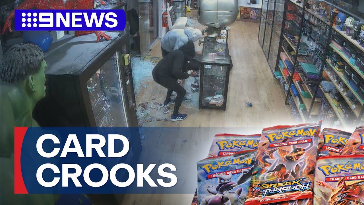 String of Pokémon card thefts across Melbourne | 9 News Australia