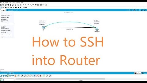 How to SSH into Cisco Router Packet Tracer
