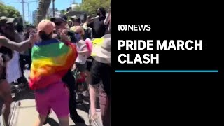 Police and protesters clash at Melbourne Pride march | ABC News