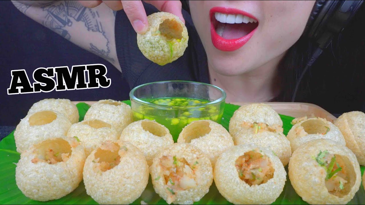 ASMR PANI PURI/GOLGAPPY (EXTREME CRUNCH EATING SOUNDS) NO TALKING | SAS-ASMR