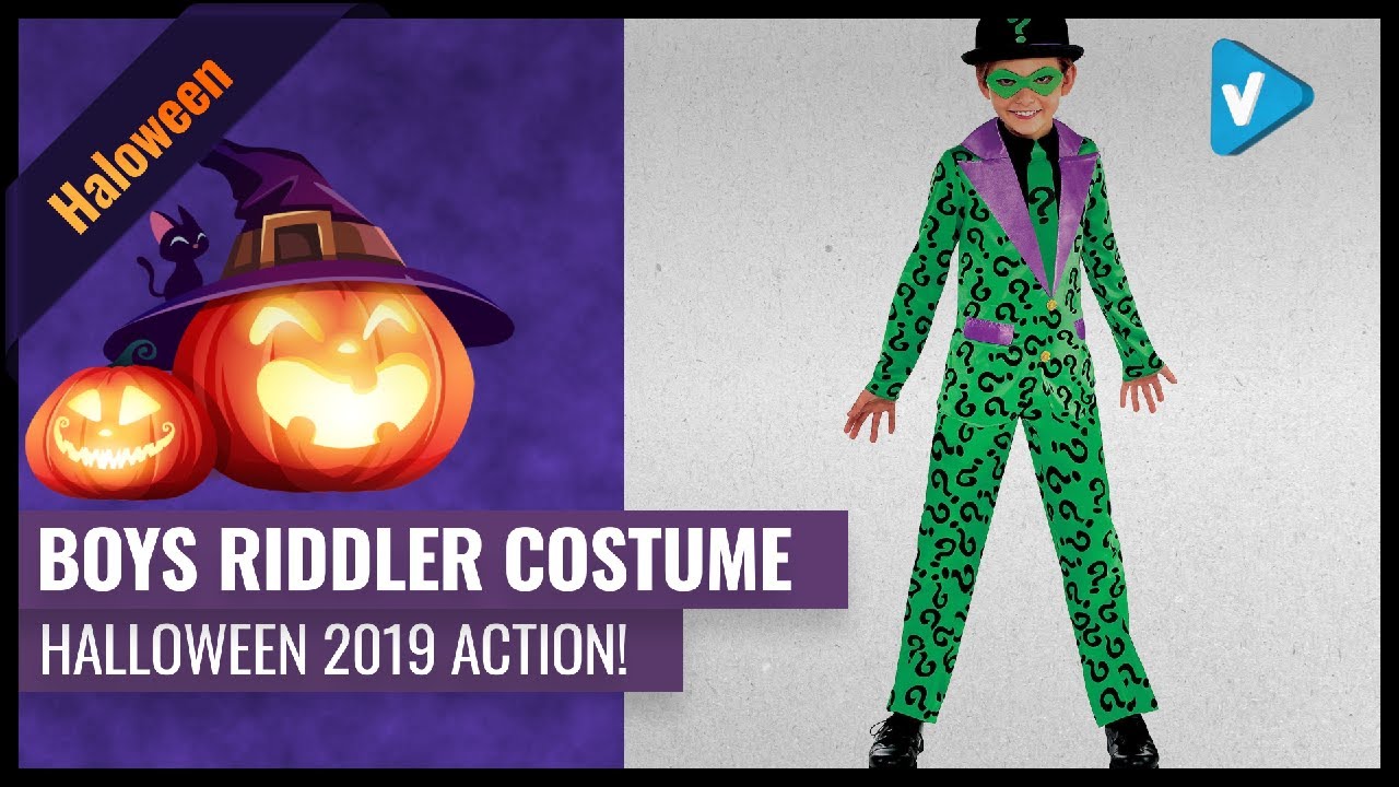 Top 10 Boys Riddler Costume 2019 Halloween Collection