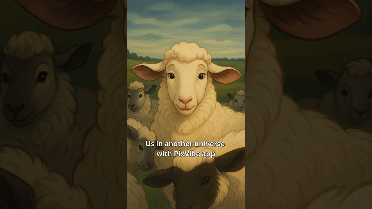 Us in Another Universe 🐄🐔 | Made with Pixvibe App 