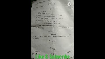 mgsu//MSc previous mathematics//paper 2021(Differential and Integral equations)