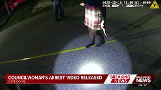 New body cam video shows Cape Coral councilmember Rachel Kaduk's failed sobriety test and arrest