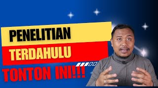 PENELITIAN TERDAHULU - CARA MEMBUAT MATRIKS PENELITIAN TERDAHULU PENELITIAN TERDAHULU - CARA MEMBUAT MATRIKS PENELITIAN TERDAHULU