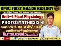 RPSC 1st Grade Biology 2025 | UNIT -IV | Plant Physiology | Photosynthesis - 6 | CAM Cycle