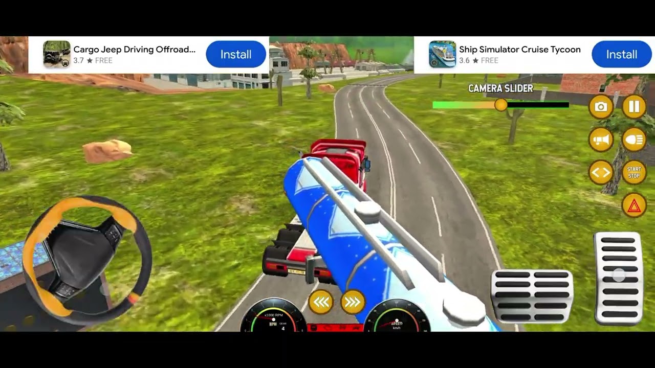 Oil Tanker Transport Driving| Heavy Cargo Transport Truck Driving| Android Gameplay... 