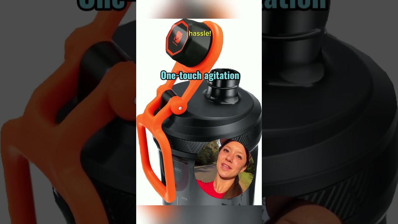 VOLTRX Electric Protein Shaker Bottle - USB Rechargeable 