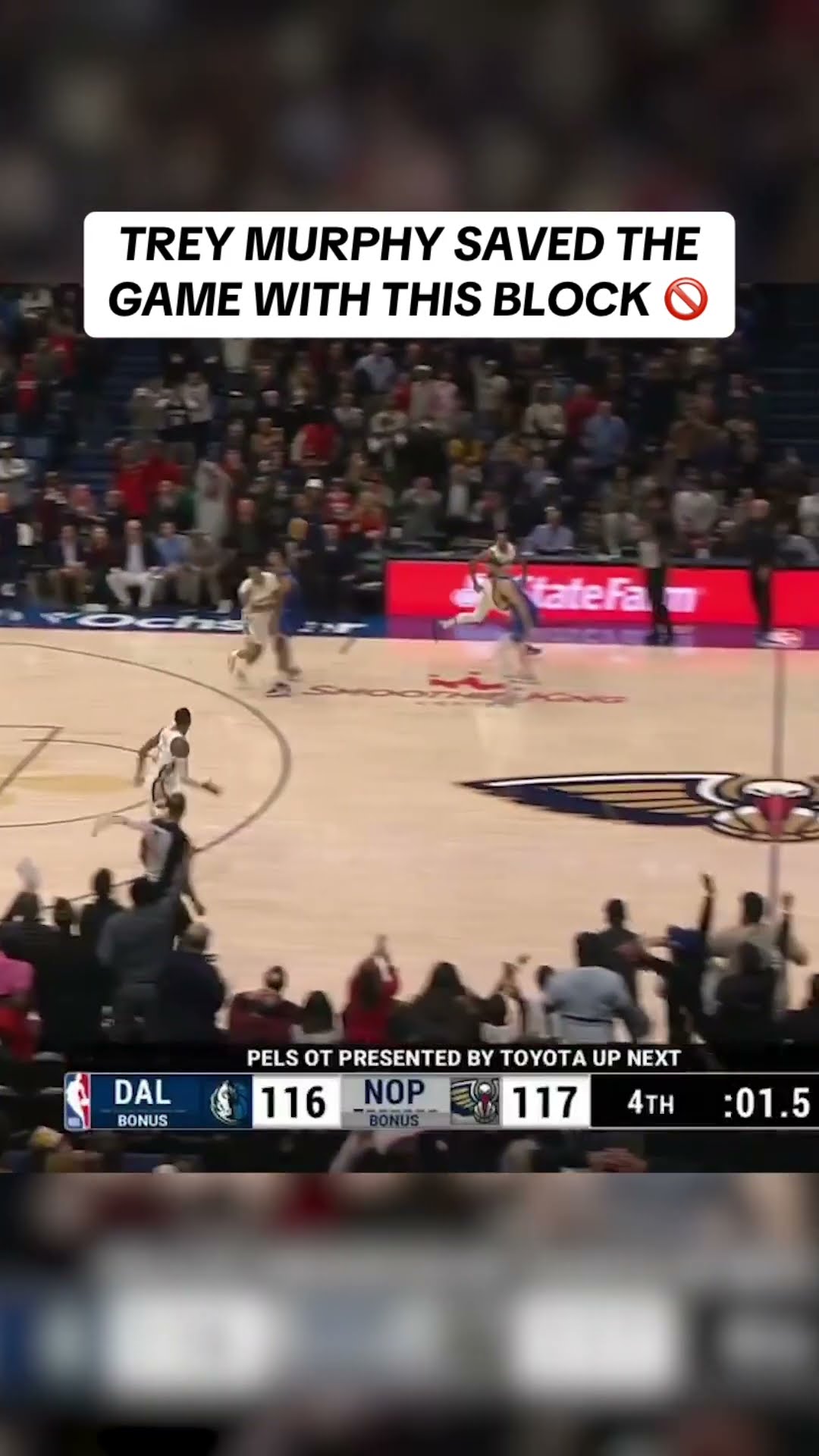 Trey Murphy with the game-winning block ?