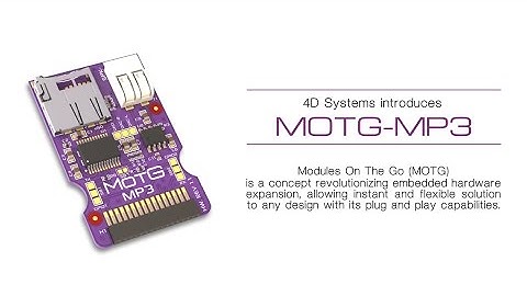 4D Systems - MOTG-MP3 Product Video