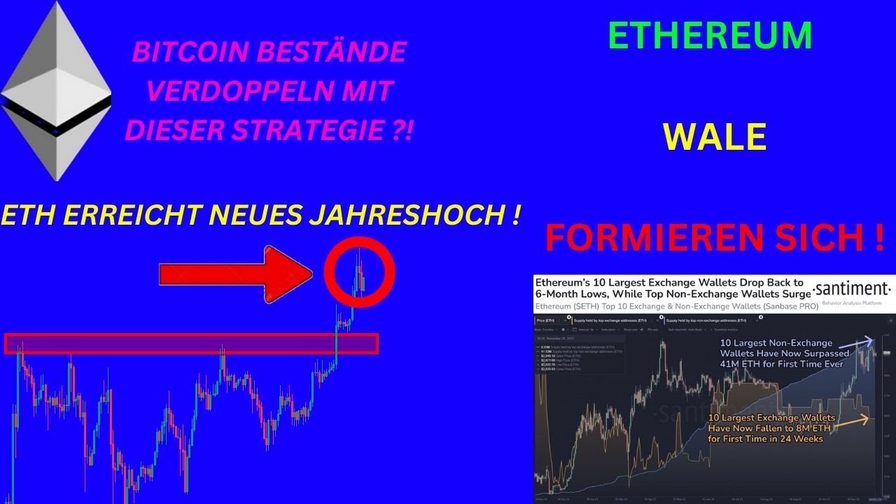 ETHEREUM $2500 PREISZIEL VORAUS ?! ETH WALE FORMIEREN SICH ! BTC VERDOPPELN  MIT DIESER STRATEGIE ?! - YouTube