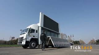 Ticktack Marketing Truck SL18 Show Mobile Stage Truck for Exhibition, Promotion and Election