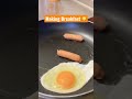 Fried Egg and Mini Hotdog For Breakfast 🤩😍😍#asmr #shorts #shorts