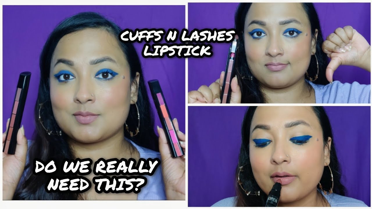 Cuffs N Lashes 5 in 1 Matte Lipstick // 01 & 02 // Swatches and Review on MC 42