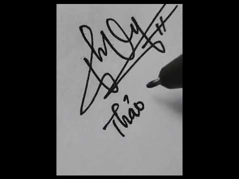 Video Chữ ký theo tên Vy, Thảo Vy - youtube