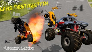 Monster Truck Extreme Destruction | BeamNG Drive 😎 screenshot 5