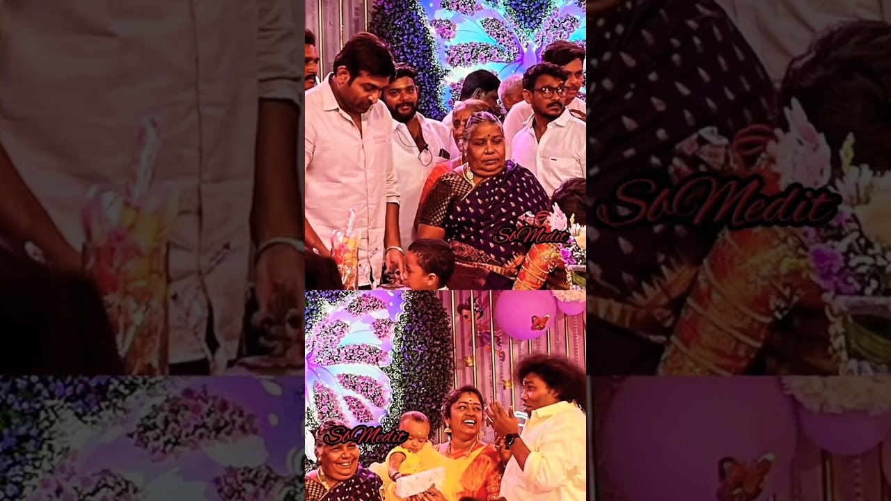 Actor Vijay sethupathu & Karthi Attended 🥰 yogibabu Daughter Birthday Celebration Recent pictures