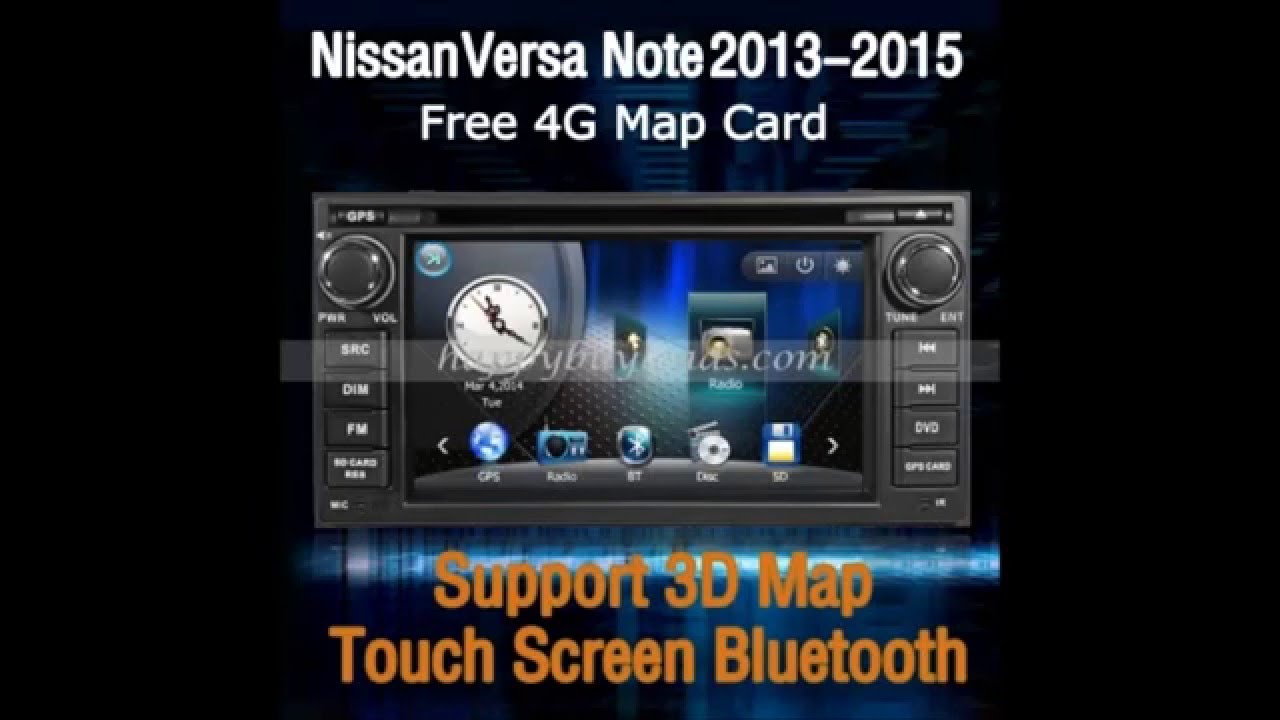 Auto DVD Player for Nissan Versa Note 20132015 GPS navigation Radio