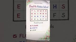 Find 4 words #art#riddlejourney#quiz#youtube#shortvideo#shorts#subscribe#mathstricks#riddles