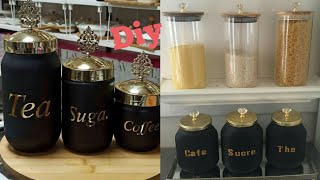 فكرة💡إعادة تدوير بسيط وراقي #قنينات زجاج#قراعي#قارورات#برطمانات DIY recyclage des pots de Nutella