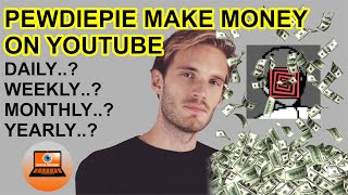 pewdiepie earnings from youtube 2024 | Daily | weekly | monthly and yearly