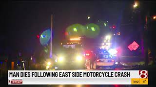 Man dies in motorcycle crash on Indianapolis east side