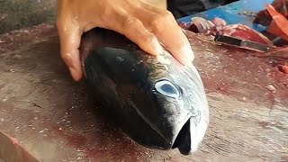 World's Fastest Skipjack Cutting Skill - Skipjack Tuna Cutting - Cut Fish