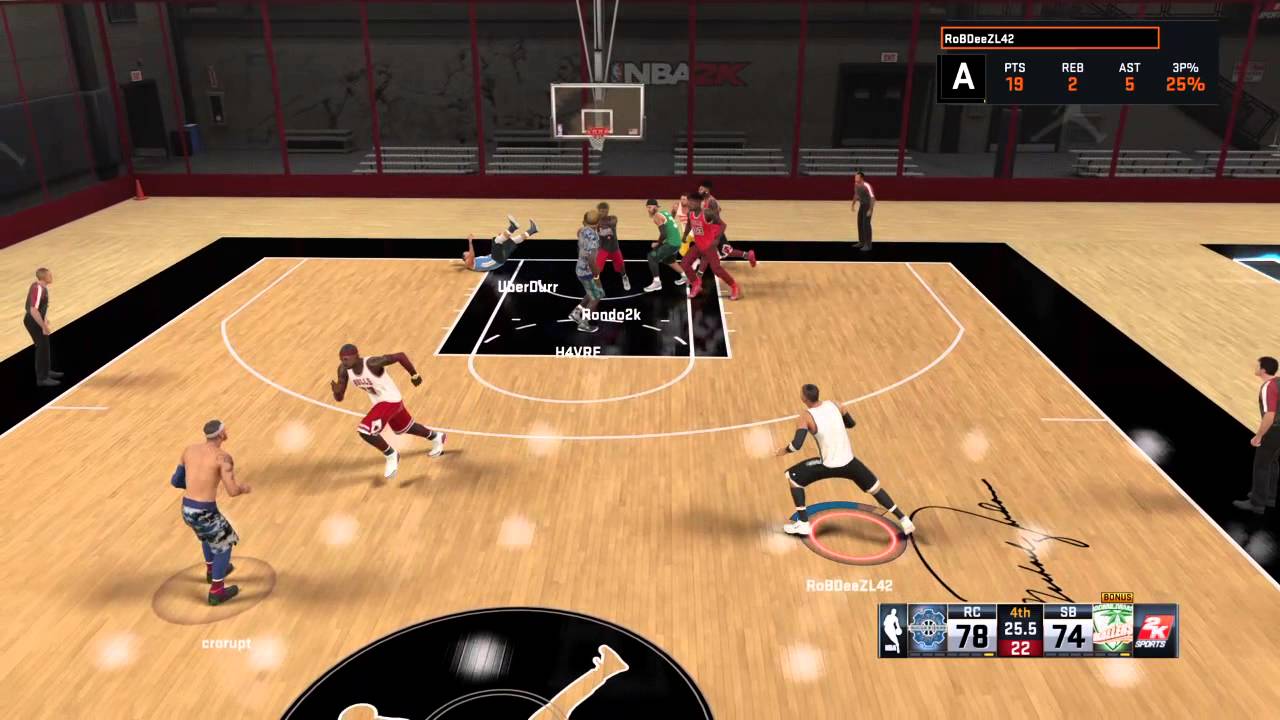 NBA 2K15_Uber missed dunk/Cro deep Alleyoop to Rob