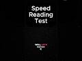 Speed reading test, can you pass this test? 😭💀🤯 #speedreading #reading #readinghabits
