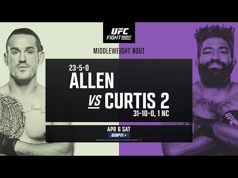 Brendan Allen vs Chris Curtis fight footage