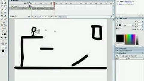 A Basic stickman animation using macromedia flash (EASY)