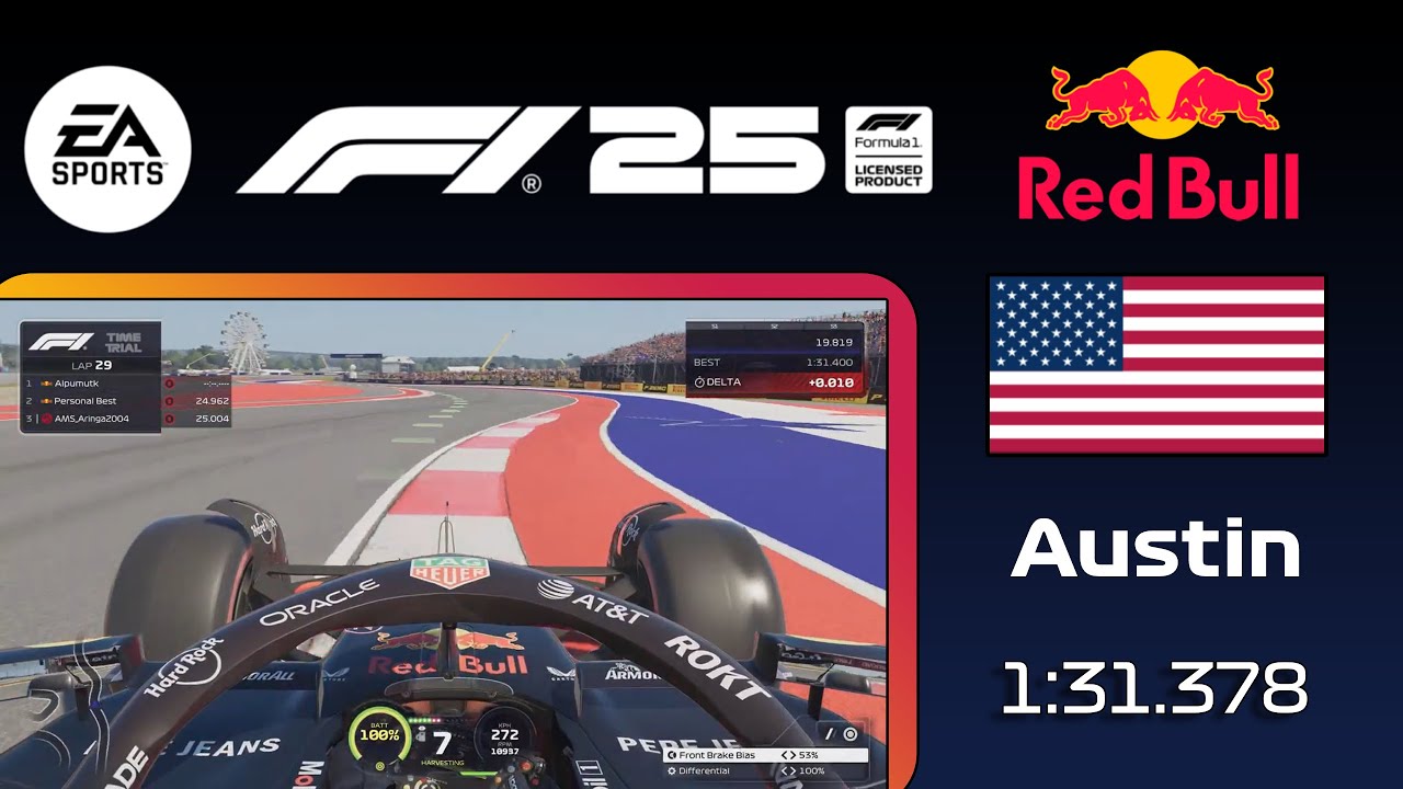 F1 25 USA PS World Record & Setup (