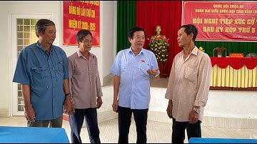 Đoàn đại biểu Quốc hội tỉnh tiếp xúc cử tri sau kỳ họp thứ 5, Quốc hội khóa XV