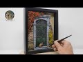 Venetian Door in 3d frame - Diorama TUTORIAL