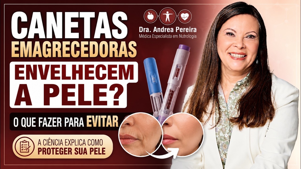 Canetas emagrecedoras envelhecem a pele?