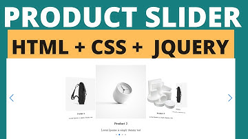 How to Create Product Slider using HTML + CSS + Jquery | Responsive Slider 2021 | HTML+ CSS+Jquery