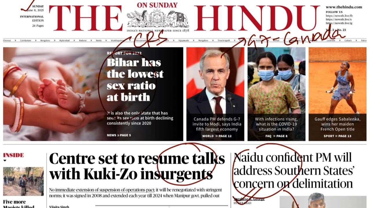 8 June 2025 The Hindu Analysis | UPSC Current Affairs | Current Affairs ...