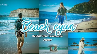 How to edit  beach photos using mobile lightroom! Beach cyan preset! #lightroompreset #cyanpreset screenshot 5